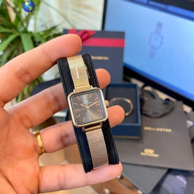 First Copy Daniel Wellington (DW) Square Dial Ladies Watch