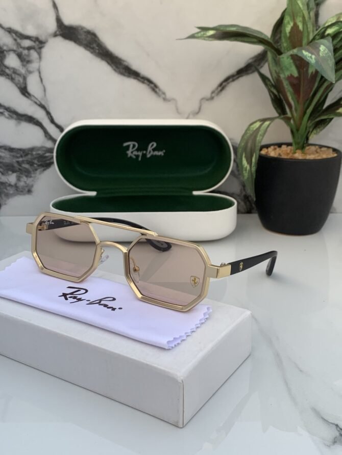 First Copy RayBan 05 Gold Brown Candy Sunglasses