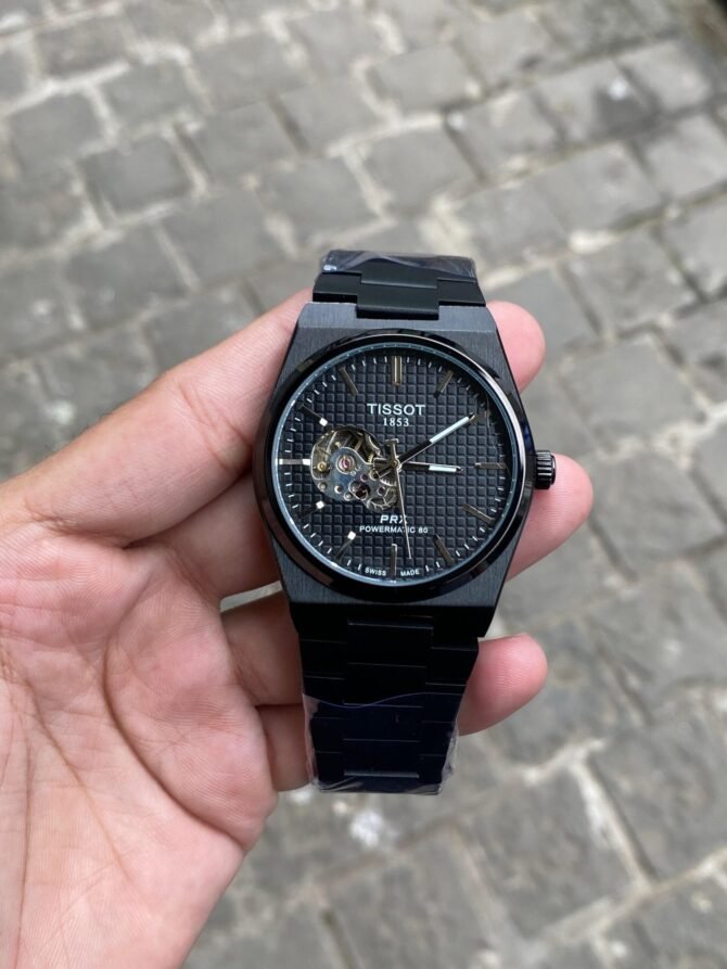 First Copy Tissot PRX Full Black Fully Automatic Watch