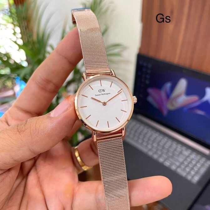 First Copy Daniel Wellington (DW) Rose Gold White Dial Ladies Watch