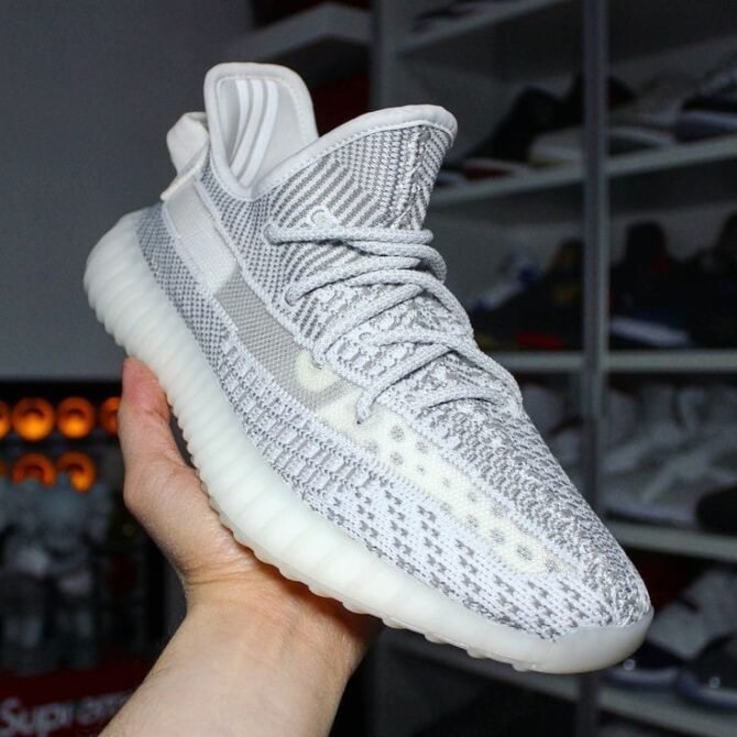 First Copy Adidas Yeezy Boost Classy 350 V2 Static Semi UA Quality Shoes For Mens