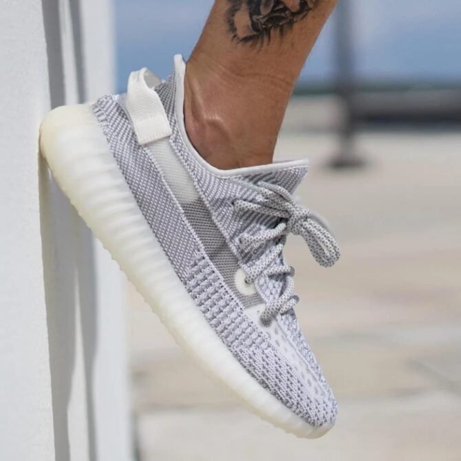 First Copy Adidas Yeezy Boost Classy 350 V2 Static Semi UA Quality Shoes For Mens