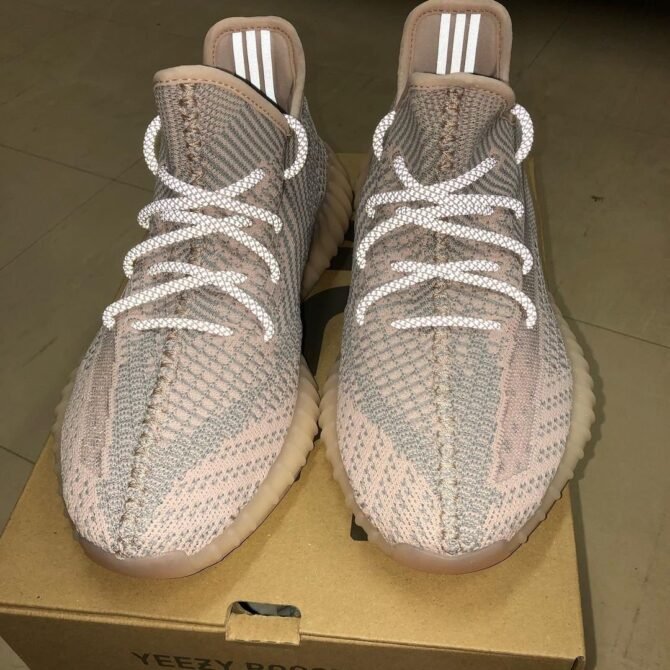 First Copy Adidas Yeezy Boost 350 V2 Synth Reflective Semi UA Qulaity Shoes For Mens