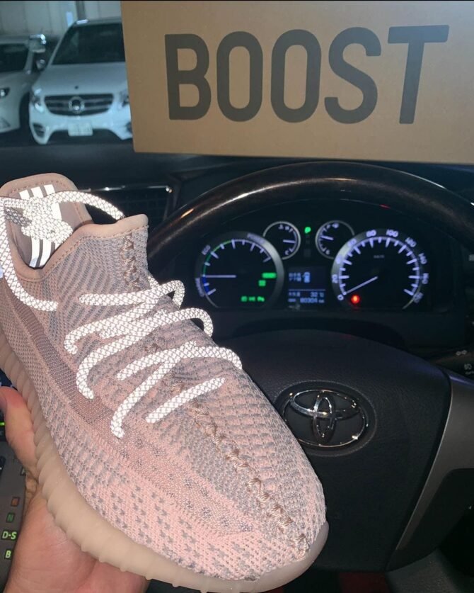 First Copy Adidas Yeezy Boost 350 V2 Synth Reflective Semi UA Qulaity Shoes For Mens