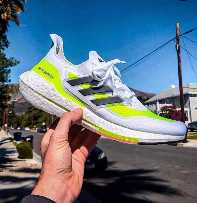 First Copy Adidas Ultra Boost 21 Solar White Shoes