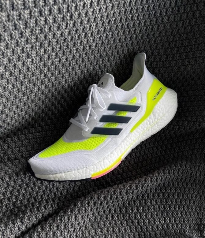 First Copy Adidas Ultra Boost 21 Solar White Shoes