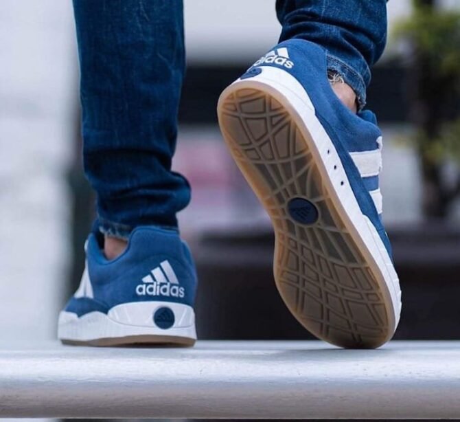 First Copy Adidas Originals Adimatic Night Marine Denim Blue White Shoes