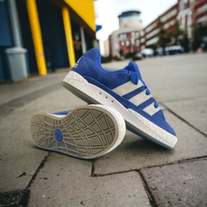 First Copy Adidas Originals Adimatic Night Marine Denim Blue White Shoes