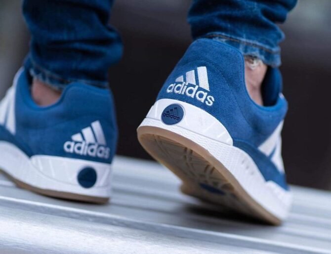 First Copy Adidas Originals Adimatic Night Marine Denim Blue White Shoes