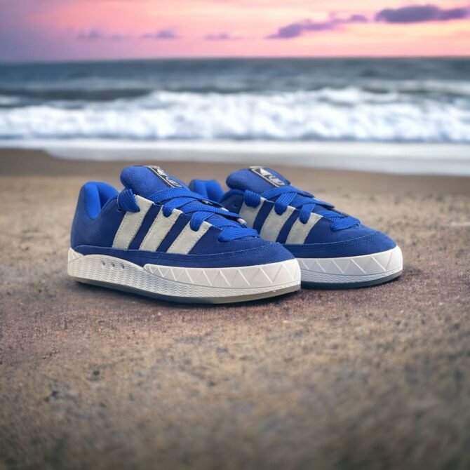 First Copy Adidas Originals Adimatic Night Marine Denim Blue White Shoes