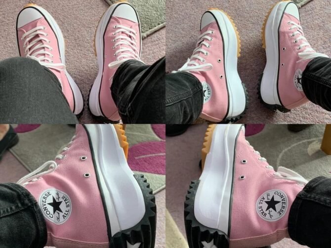 First Copy Converse Run Star Pink Shoes