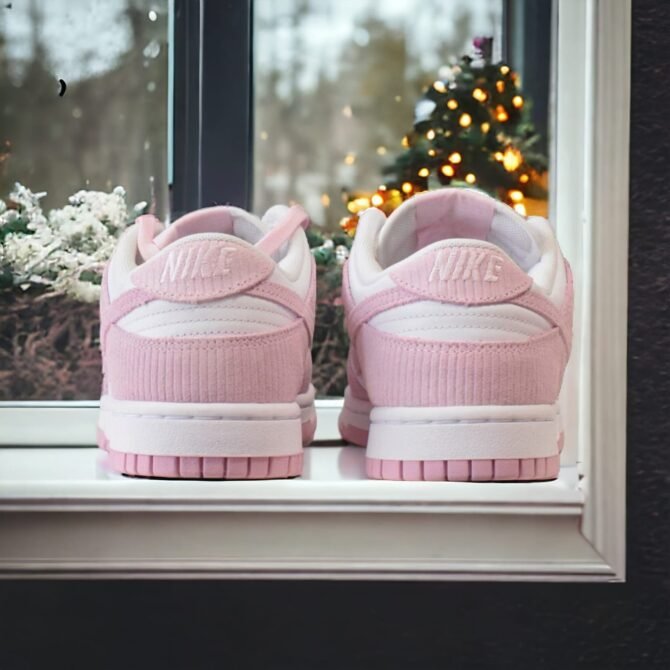 First Copy Nike Dunk Low Pink Corduroy Women’s Shoes