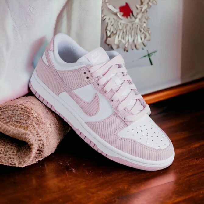 First Copy Nike Dunk Low Pink Corduroy Women’s Shoes