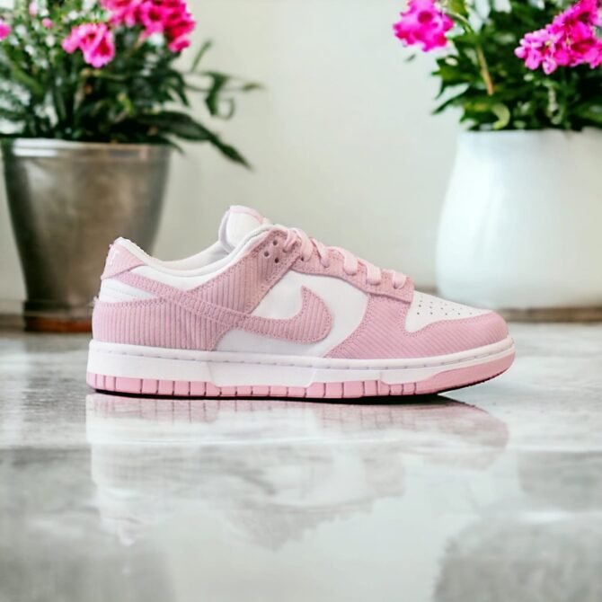 First Copy Nike Dunk Low Pink Corduroy Women’s Shoes