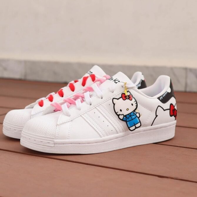 First Copy Adidas Super Star X Hello Kitty Sneakers