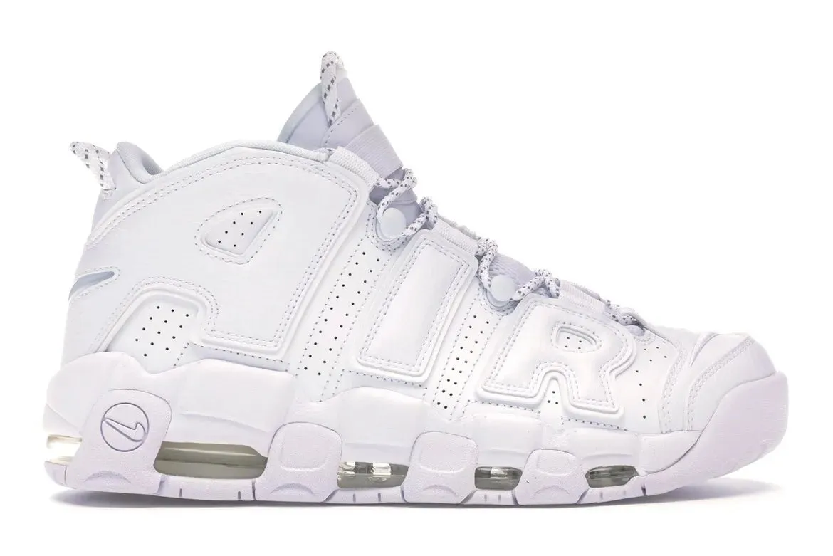 Nike Air More Uptempo Triple White Shoes