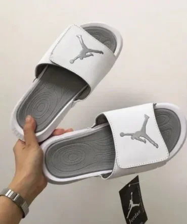 Air Jordan Hydro 6 Slides White Grey Fixed
