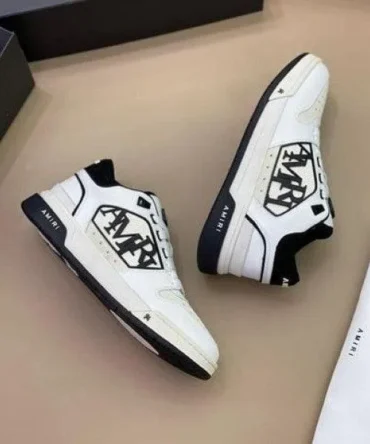 Amiri Classic Low Top Sneakers White Black Shoes