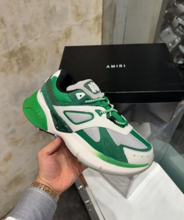 Amiri Ma Runner Sneaker For Mens White Green Shoes