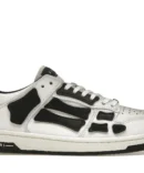 Amiri Skel Top Low White Black White Shoes