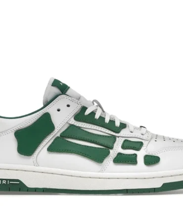Amiri Skel Top Low White Green Shoes