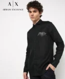 Armani Exchange Black Premium Shirt With Brand Box Packing And Carry Bag 1473 (Elite)