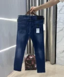 Armani Exchange Blue Logo Patch Imported Hyperflex Denim