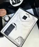 Armani Xchange White Premium Shirt With Brand Box Packing And Carry Bag 1473