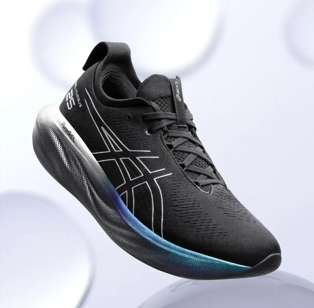 Asics Gel Nimbus 25 Platinum Black Shoes