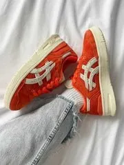 Asicss Ex89 Kith Orange Suede Cream Shoes