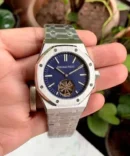 Audemars Piguet Tourbillion Silver Blue Watch