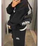 Balenciaga Paris BPS28 Logo All Over Unisex Shoulder-Waist Bag With DustCover
