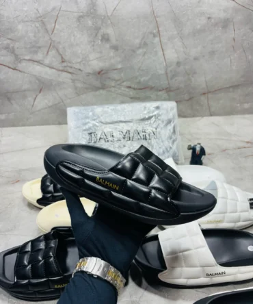Balmain Full Black Slide – Slides