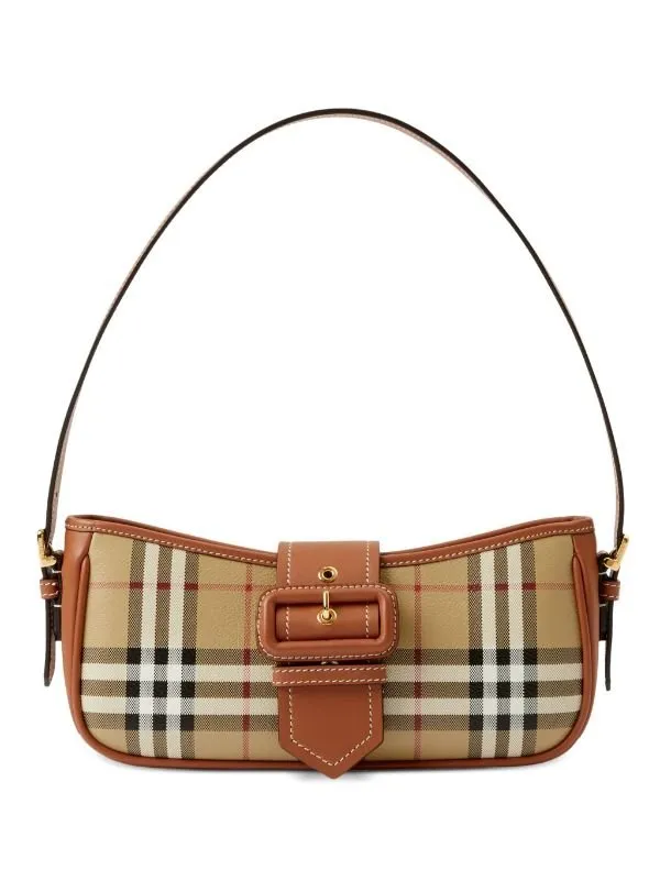 Burberry Sling Vintage Check Shoulder Bag with Dust Bag & Original Box (66921)