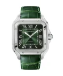 Cartier Santos Dumont Brown Strap Watch