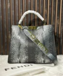 Fendi Peekaboo Premium Crocodile Tote Bag