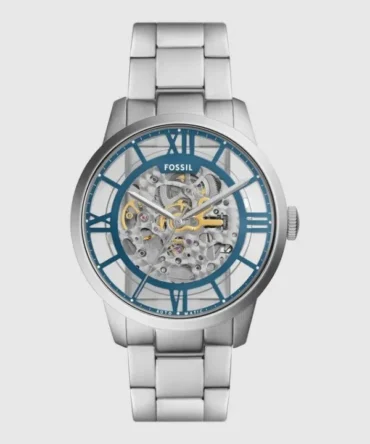 Fossil Townsman Silver Blue Watch