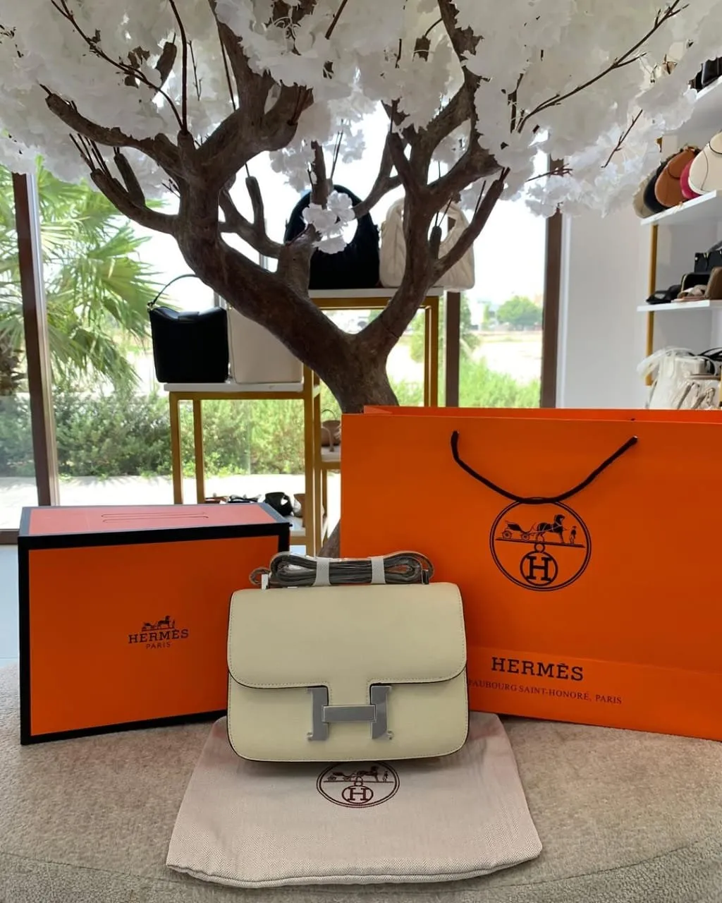 Hermes Constance Slim Epsom Vert With OG Box & Dust Bag KG-19 Green