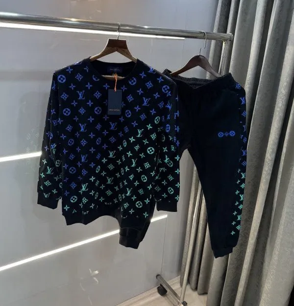 Louis Vuitton Black Monogram Premium Tracksuit with Carry Bag (Tracksuit)