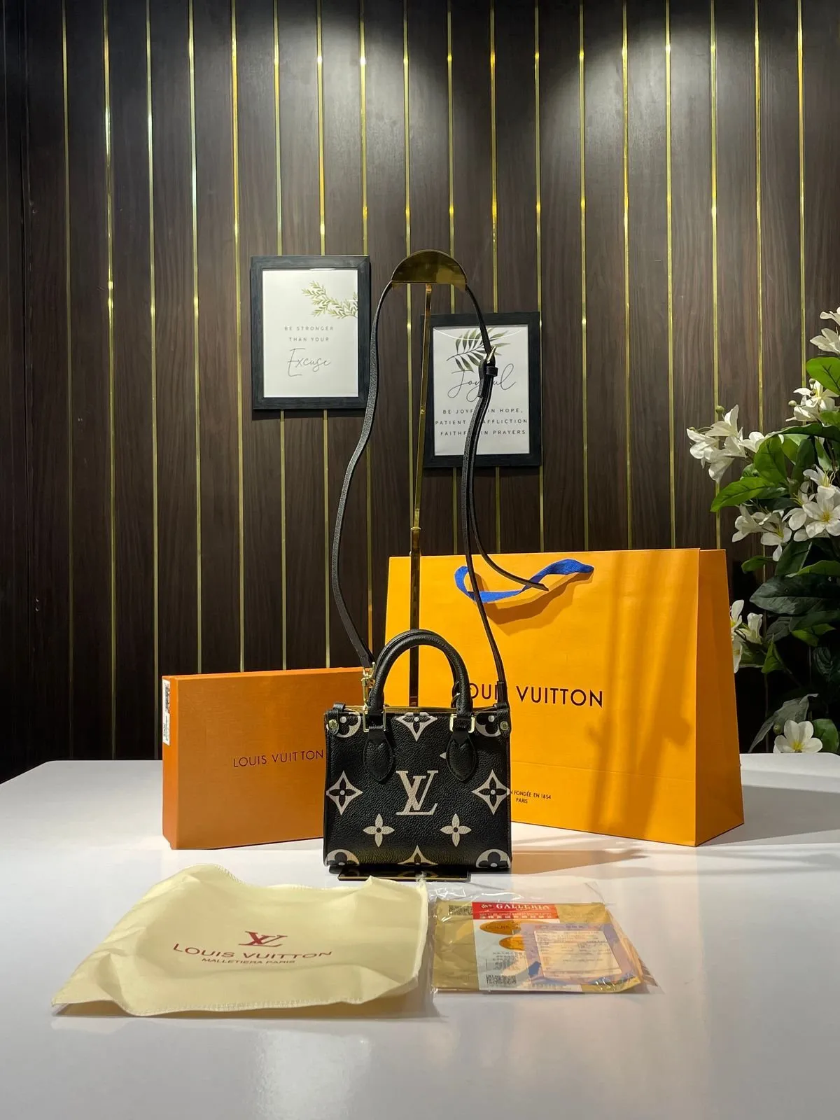 Louis Vuitton On The Go Small With OG Box And Carry Bag