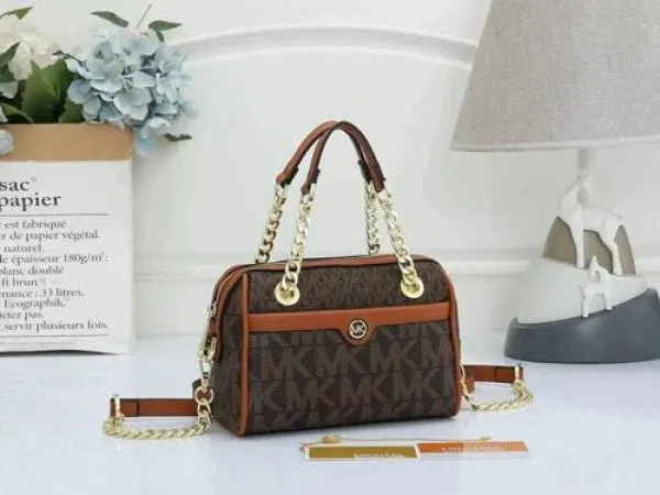 Michael Kors Blair Boston With OG Box & Dust Bag (22312 Coffee Brown)