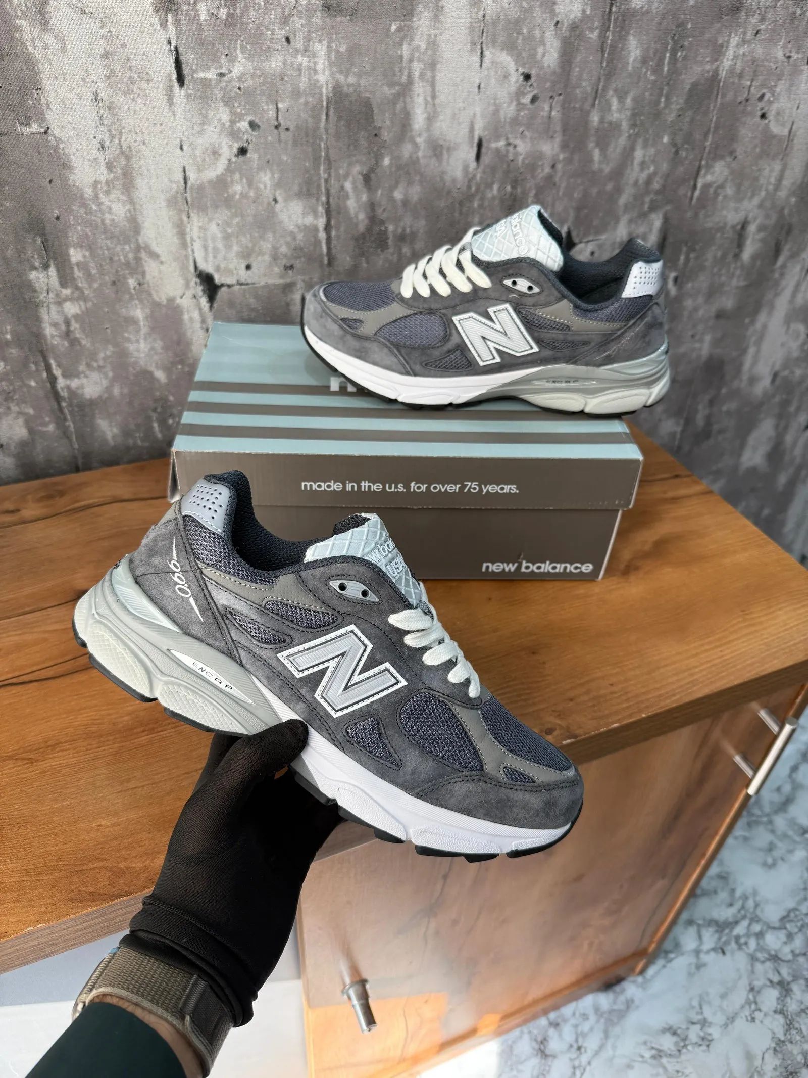 New Balance Kith x 990v3 Made In USA Tornado Shoes