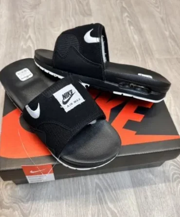 Nike AirMax 1 Premium Full Black Flip-Flop