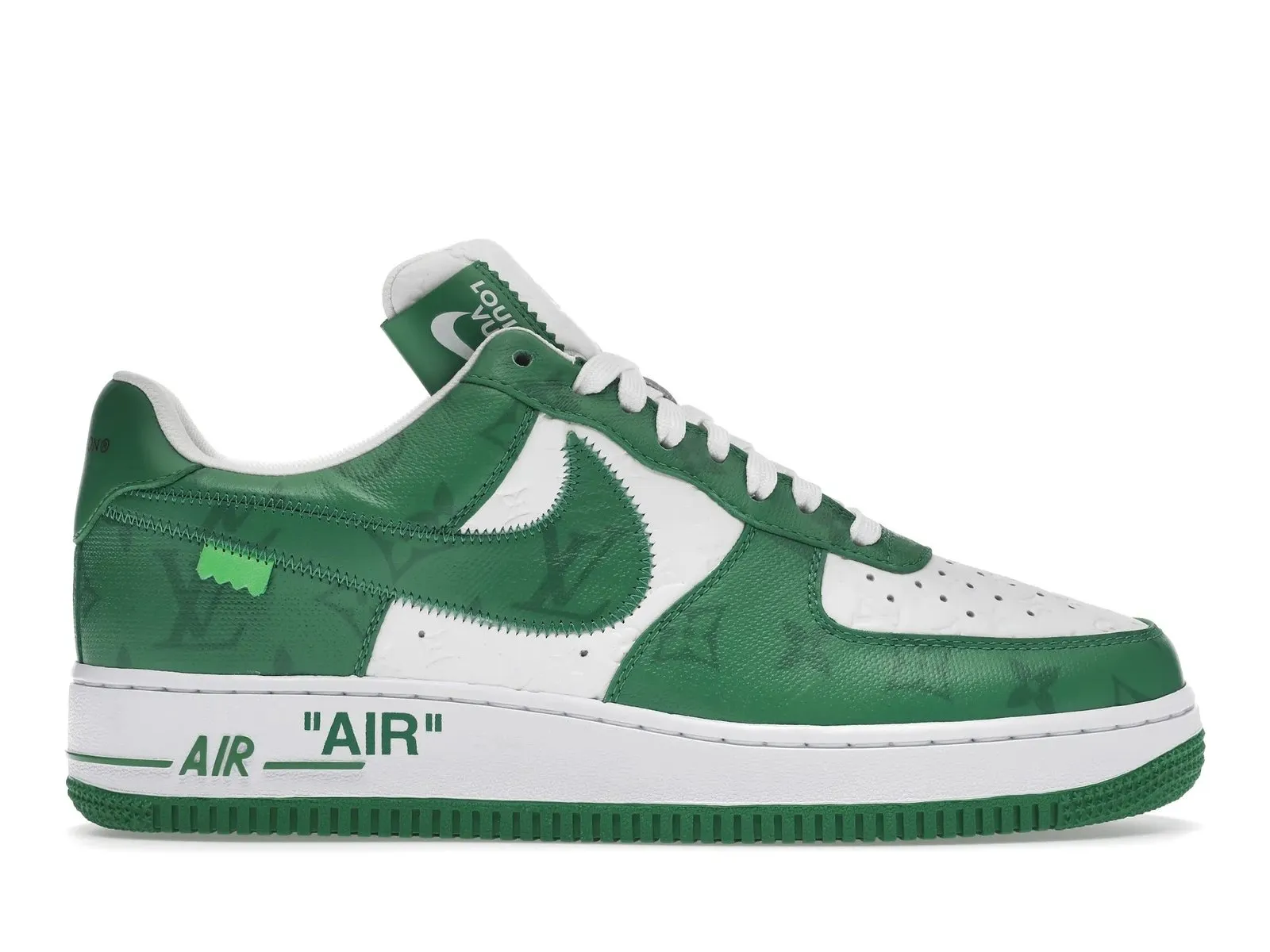 Nike Air Force 1 Louis Vuitton Off-White White Green Shoes