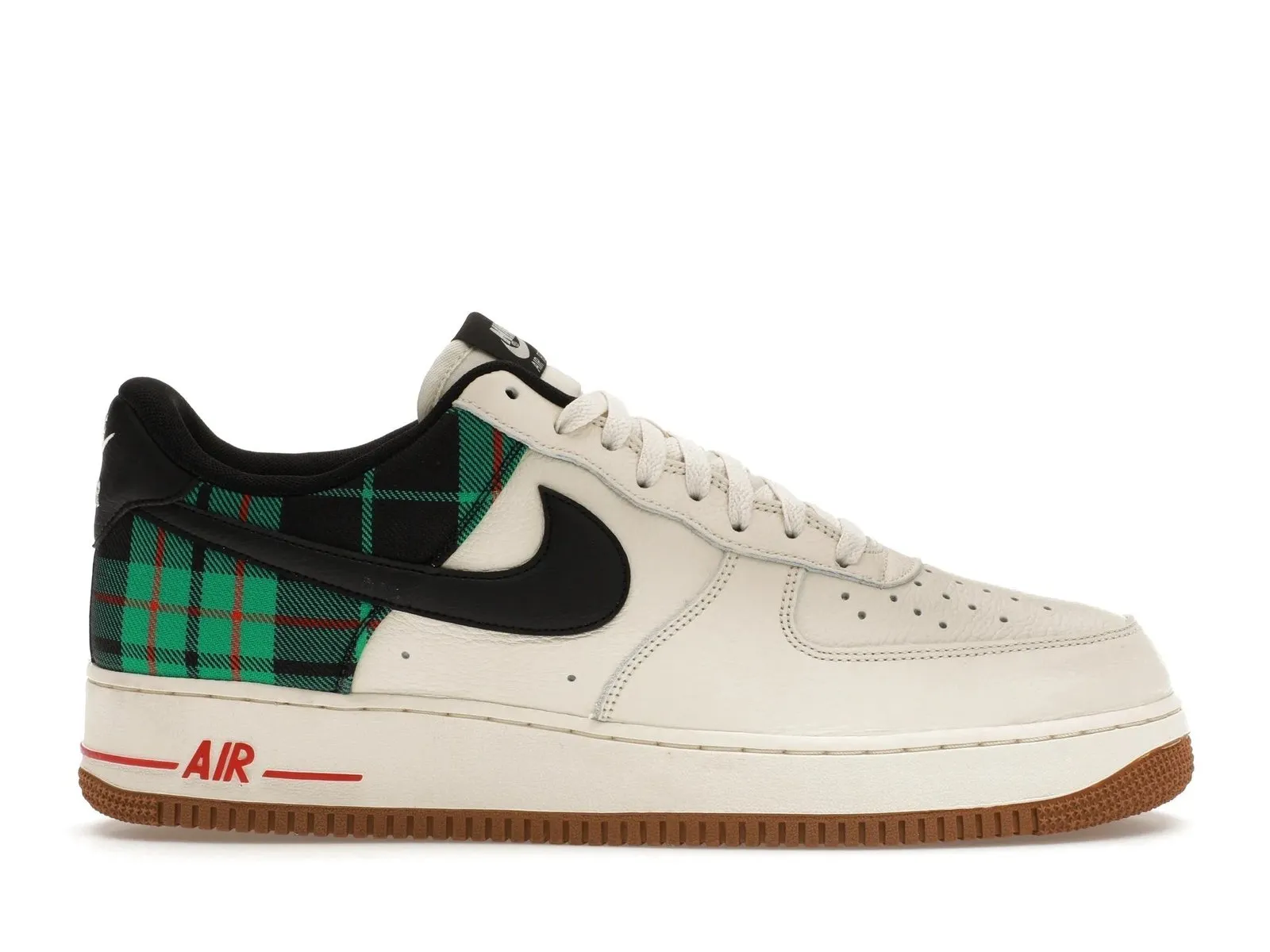 Nike Air Force 1 Low 07 LX Plaid Pale Ivory Stadium Green Shoes