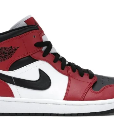 Nike Air Jordan 1 Mid Chicago Toe Shoes