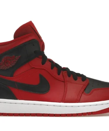 Nike Air Jordan 1 Mid Gym Black Red Shoes