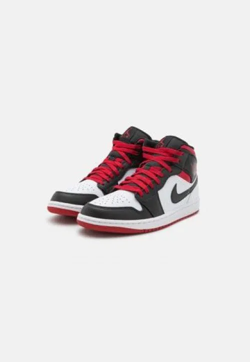 Nike Air Jordan 1 Mid Gym Red Black Semi UA Quality Shoes