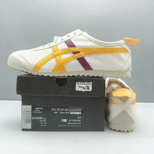 Onitsuka Tiger Mexico 66 Slip On White Stritus Womens – Shoes (Slip On White Stritus Womens)