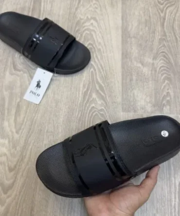 Polo Ralph Lauren Premium Triple Black Flip-Flop (Minimalist) Flip-Flops